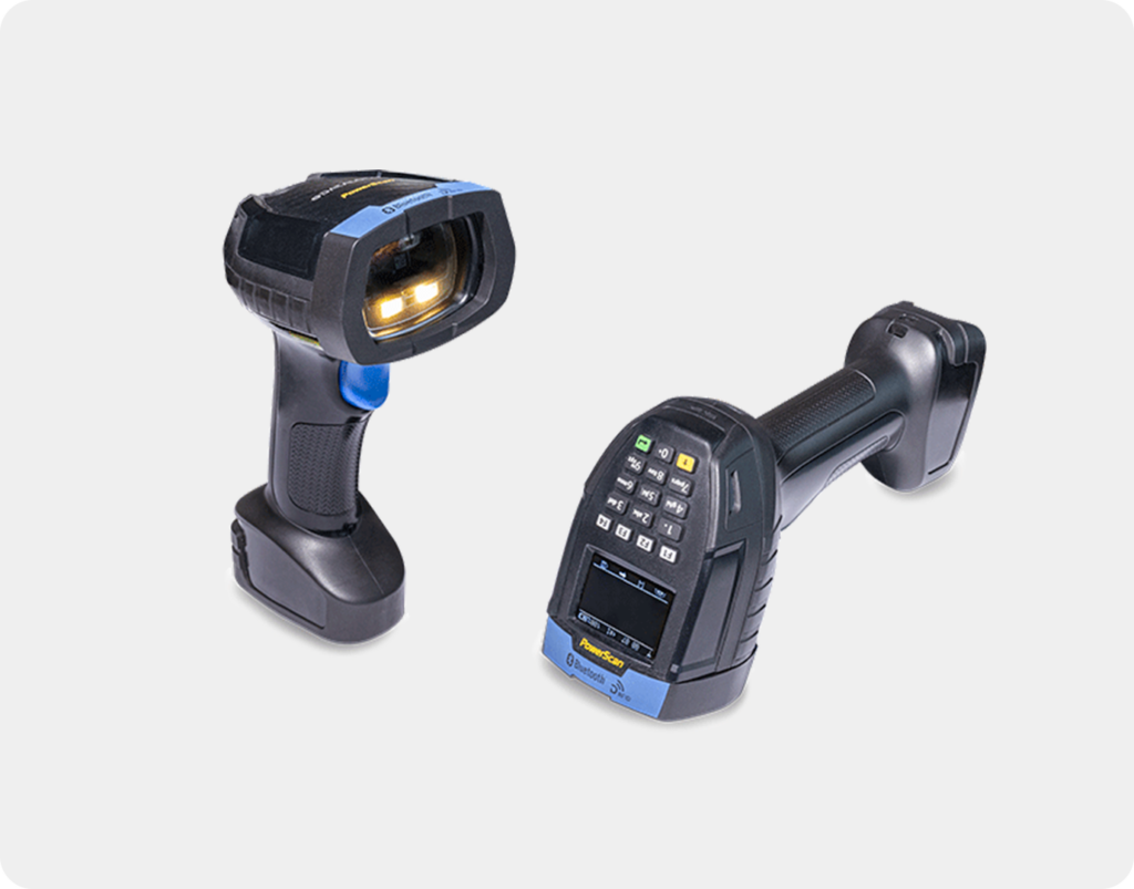 Dispositivo lector industrial Datalogic PowerScan 9600 RFID, optimizado para operaciones de alta exigencia en trazabilidad y gestión de activos dentro de las soluciones de Signus ID.